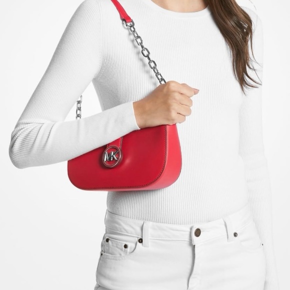 MICHAEL KORS Carmen Small Metallic Shoulder Bag - Picture 1 of 4